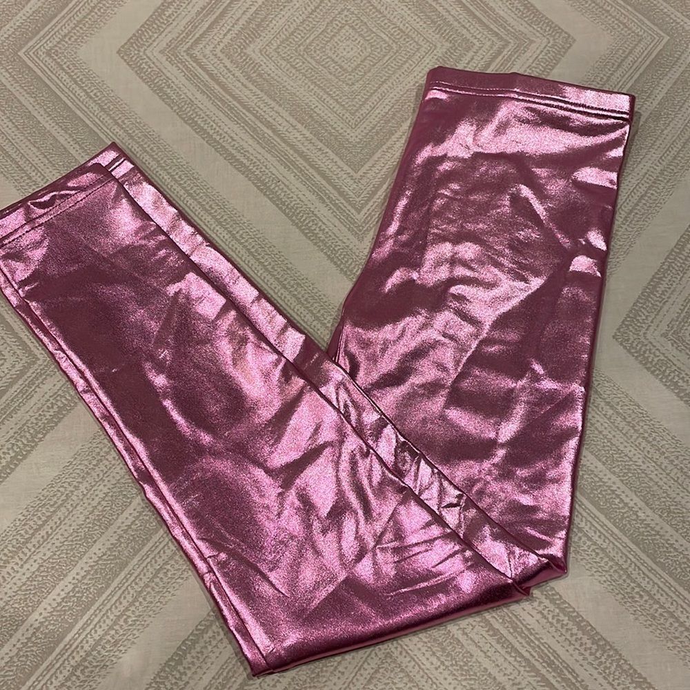 Appaman Girls Pink Metallic Leggings